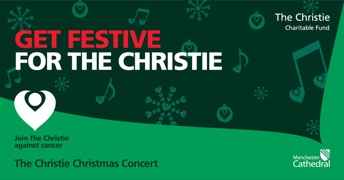 Join us for a wonderfully festive evening at our Manchester Christmas concert 🎶🎄

🗓️ 6 December
⌚ 7pm
⛪ Manchester Cathedral  

Get into the swing of the festive season, all whilst raising vital funds for The Christie.
Book now 👉 bit.ly/3CefxTV