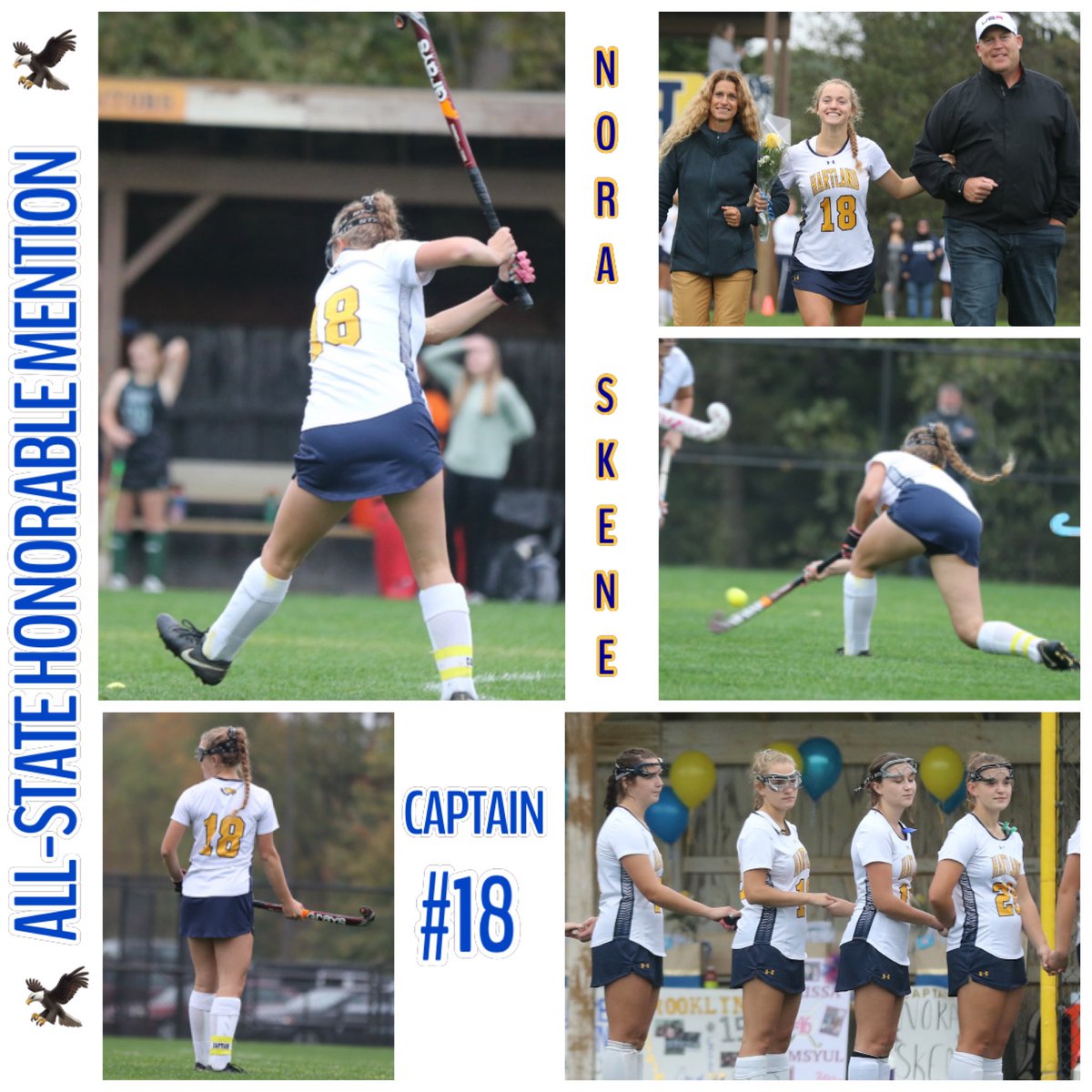 Congrats to senior Nora Skene for being named to the MHSFHA Division 2 All-State HM Team! 👏🎉<a href="/hartlandsports/">Hartland Athletics</a>