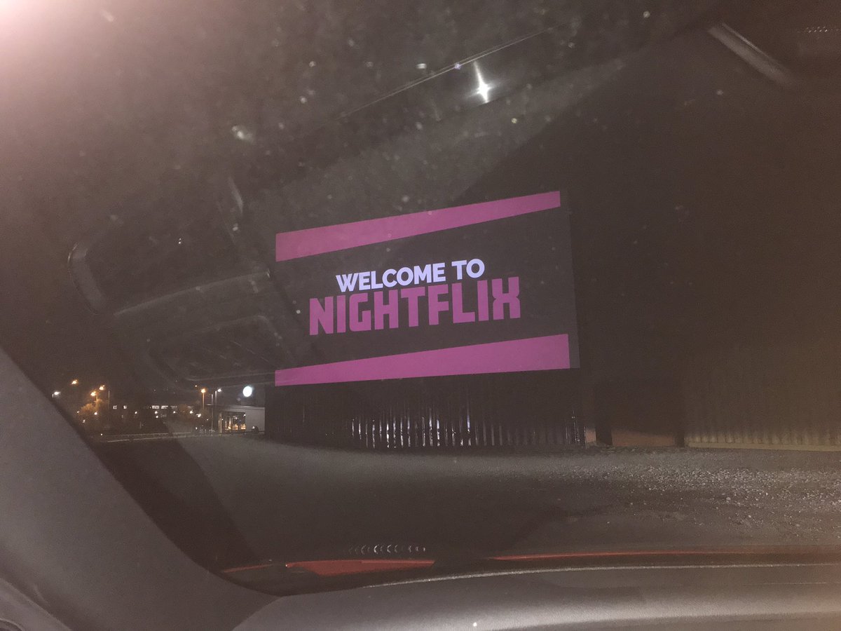 Squishing a 6ft 8 son in the car to watch Venom <a href="/Nightflixcinema/">Nightflix Drive-in Cinema</a> #NightFlix with added free firework display ! Thanks Newark and <a href="/SkyUK/">Sky</a>