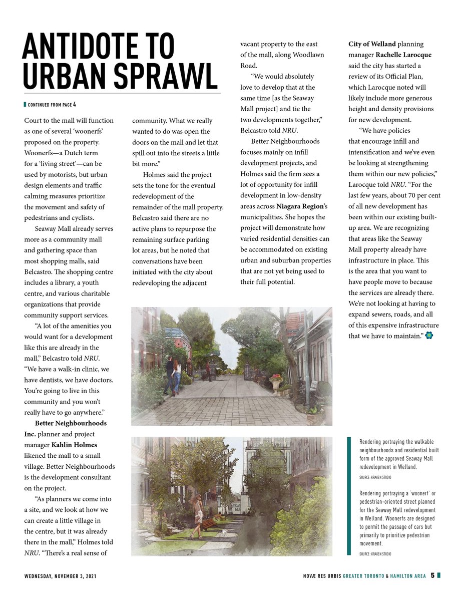 Fresh off the press! One of our own Better Neighbourhoods staff members, Kahlin Holmes, was recently interviewed in the November 3rd issue of Novae Res Urbis for the GTHA. #urbanplanning #urbandesign #urbanplanningdesign #novaeresurbis