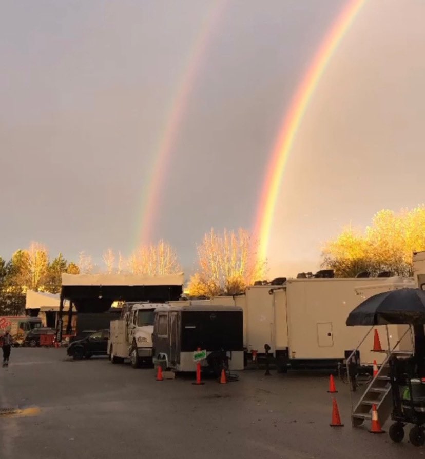 Other pictures that I took yesterday, it’s beautiful! Like a feeling that #Riverdale Season 6 is shaping up to be special and beautiful!! 💕🌈🌸