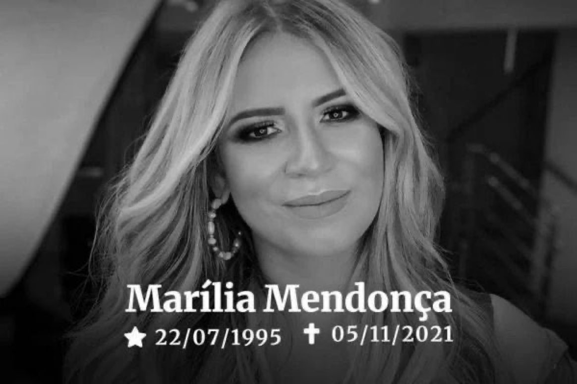 Uma das maiores vozes da geração além de uma mulher incrível. Descanse em paz Marília Mendonça 😞🖤