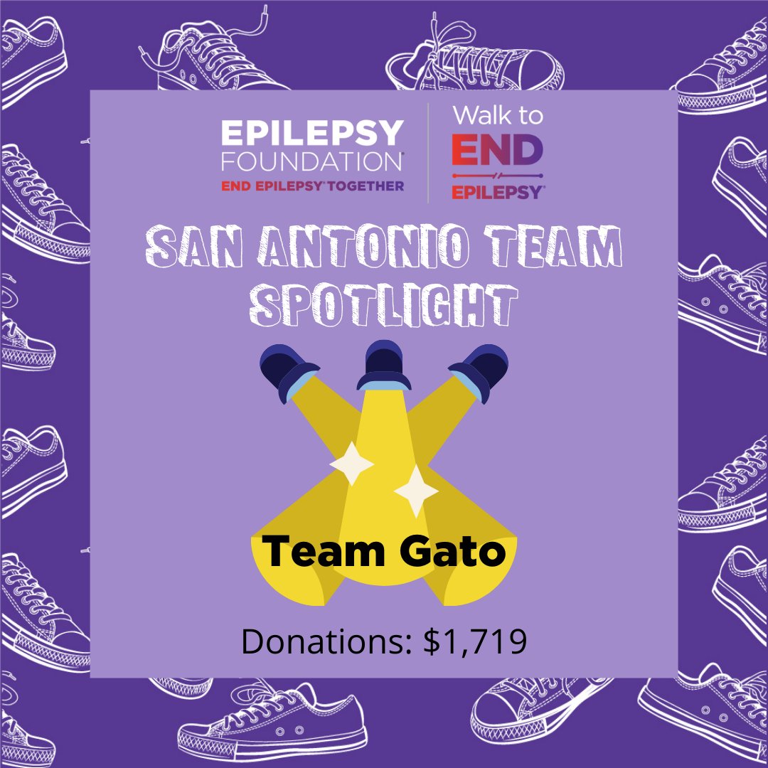 EFCST's tweet photo. Shout out to Team Gato! They are one of the top donors, as of now, for the Walk to END EPILEPSY- San Antonio! A little friendly competition never hurt anyone... think you can beat them out for top donor? Register and donate now at https://t.co/bkCoeQU7em
#W2EE #W2EE2021 #efcst https://t.co/9cSNTnx4rs