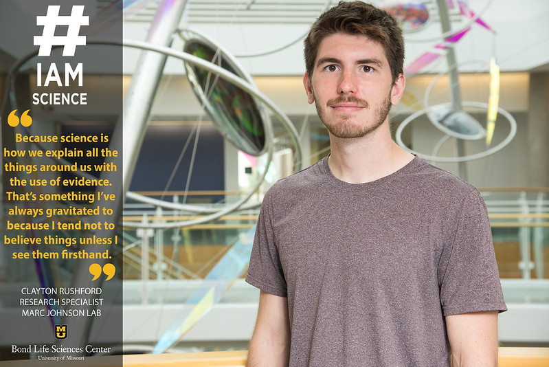 BondLifeSci's tweet image. Between failed experiments and endlessly repeating trials, science can be discouraging. But research specialist Clayton Rushford in the Marc Johnson lab brings optimism to his lab mates and his work. #IAmScience ow.ly/Vwzi50GGobQ