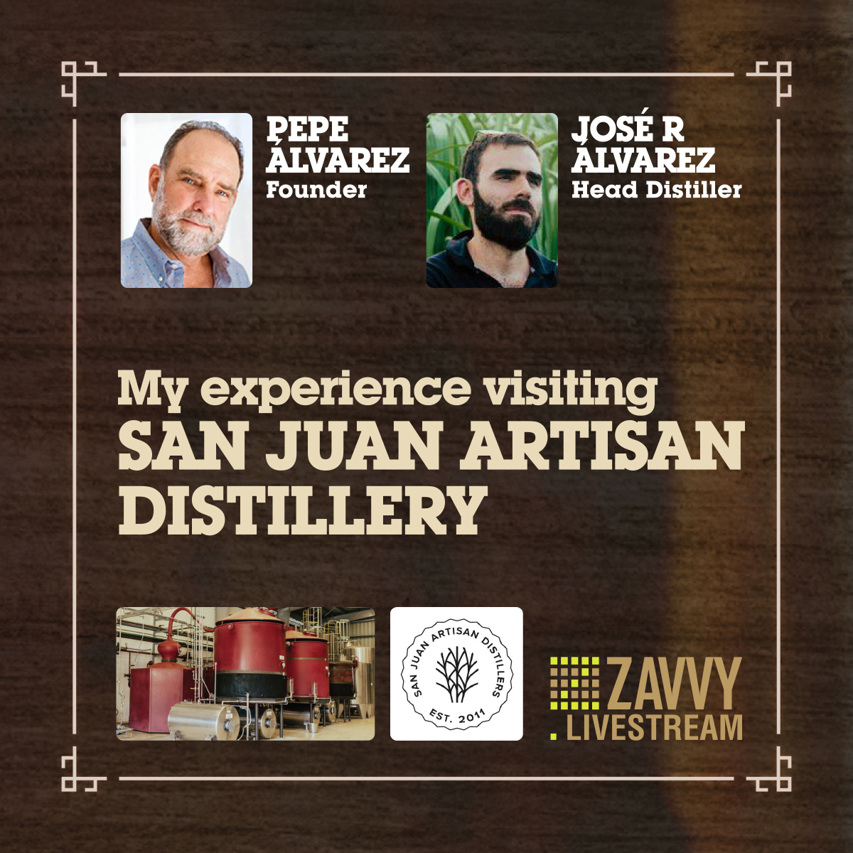 tasteofrum's tweet photo. Check our Livestreams at https://t.co/TyS95tnbbp
SAN JUAN ARTISAN DISTILLERSY

Visit https://t.co/TyS95tnbbp to check all the Rum Livestreams!

@RumCapital @voyturisteando #puertorico #caribbean  #NationalRumFest #TasteOfRum  #Zavvy #rum #ron #livestreamrum #ArtisanDistillery https://t.co/ARu6xvruHg