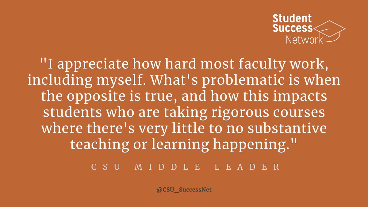 CSU_SuccessNet's tweet image. Great discussion in the MLA session! When reflecting on the strain of the pandemic on faculty and students, middle leaders expressed a need for change and improvement. #CSUMiddleLeadership #CSUStudentSuccess