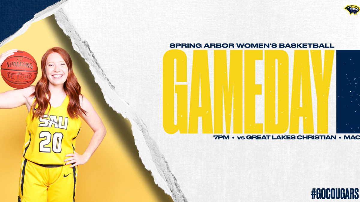 SAUCougars's tweet photo. 🏀 | #GAMEDAY

@SAUCougarsWBB vs. Great Lakes Christian

📍 McDonald Athletic Center
🕖 7pm
📺 https://t.co/o0HGgojvXk

#GoCougars https://t.co/ly3AqFr39u