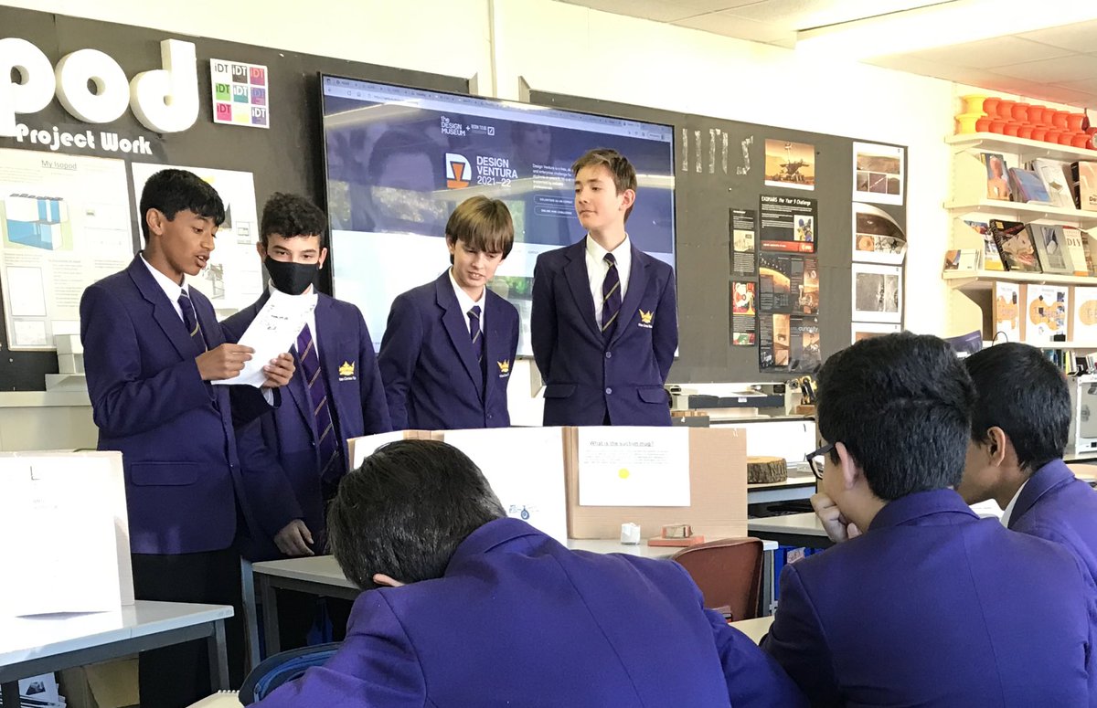 CRGS_Technology's tweet photo. @DesignMuseum Design Ventura 2021 at CRGS. Keen and enthusiastic Year 9 design students have been displaying their creativity and entrepreneurship over the past 2 weeks. The winning team will be judged from the 5 shortlisted products next week. https://t.co/dTfKHsxMML