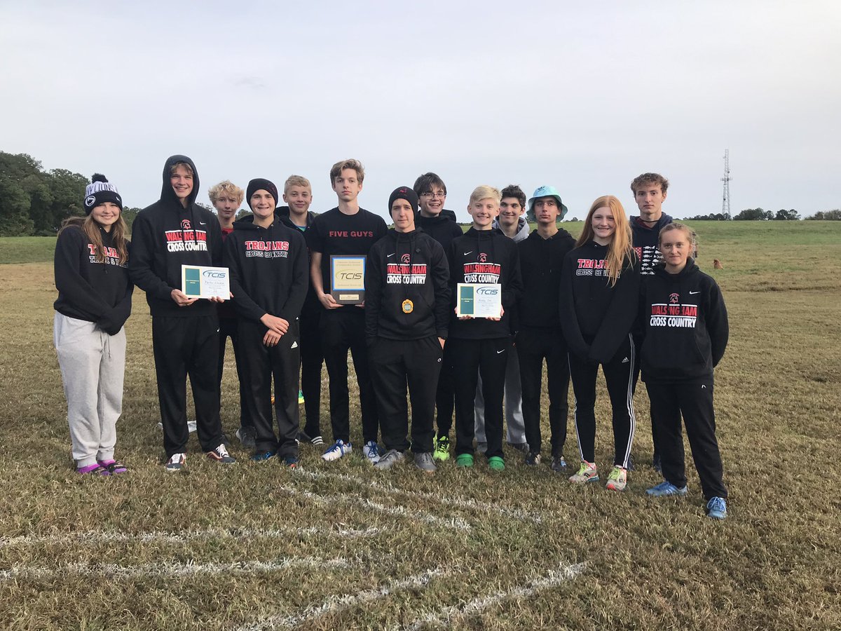 WATrojan's tweet photo. Congratulations to the varsity boys’ cross country team on their second place finish in the TCIS Championship meet! https://t.co/rykL3Bk2wL