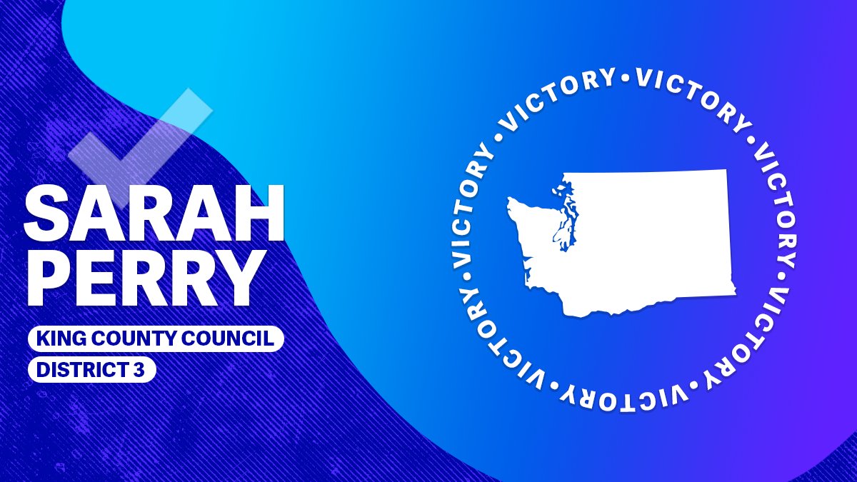 emilyslist's tweet image. Congratulations to @PerryElect on winning her election for councilmember of King County.