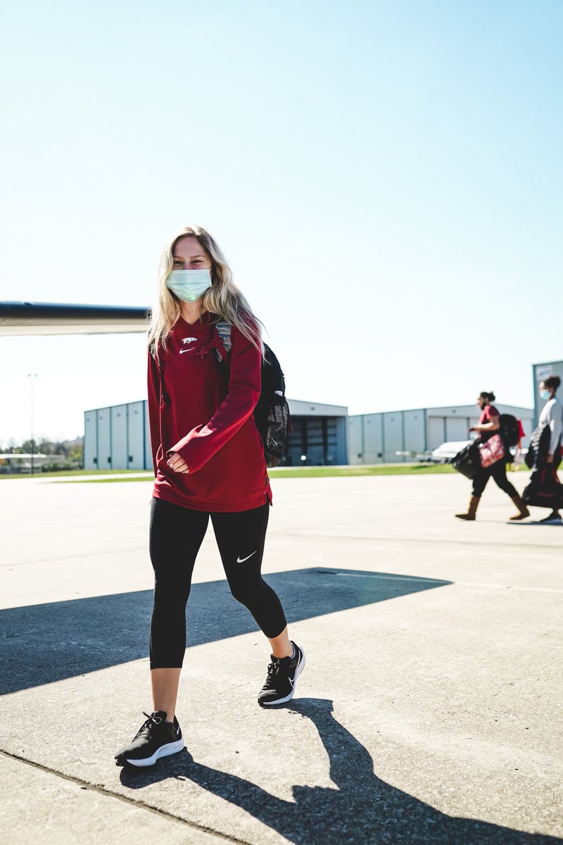 RazorbackVB's tweet photo. Off to Tuscaloosa ✈️ https://t.co/C7oh0ycIAf