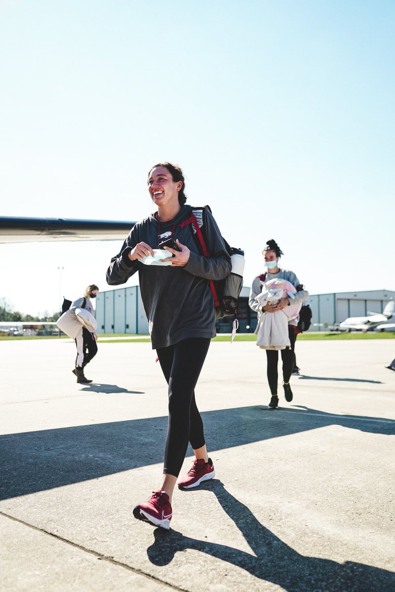 RazorbackVB's tweet photo. Off to Tuscaloosa ✈️ https://t.co/C7oh0ycIAf
