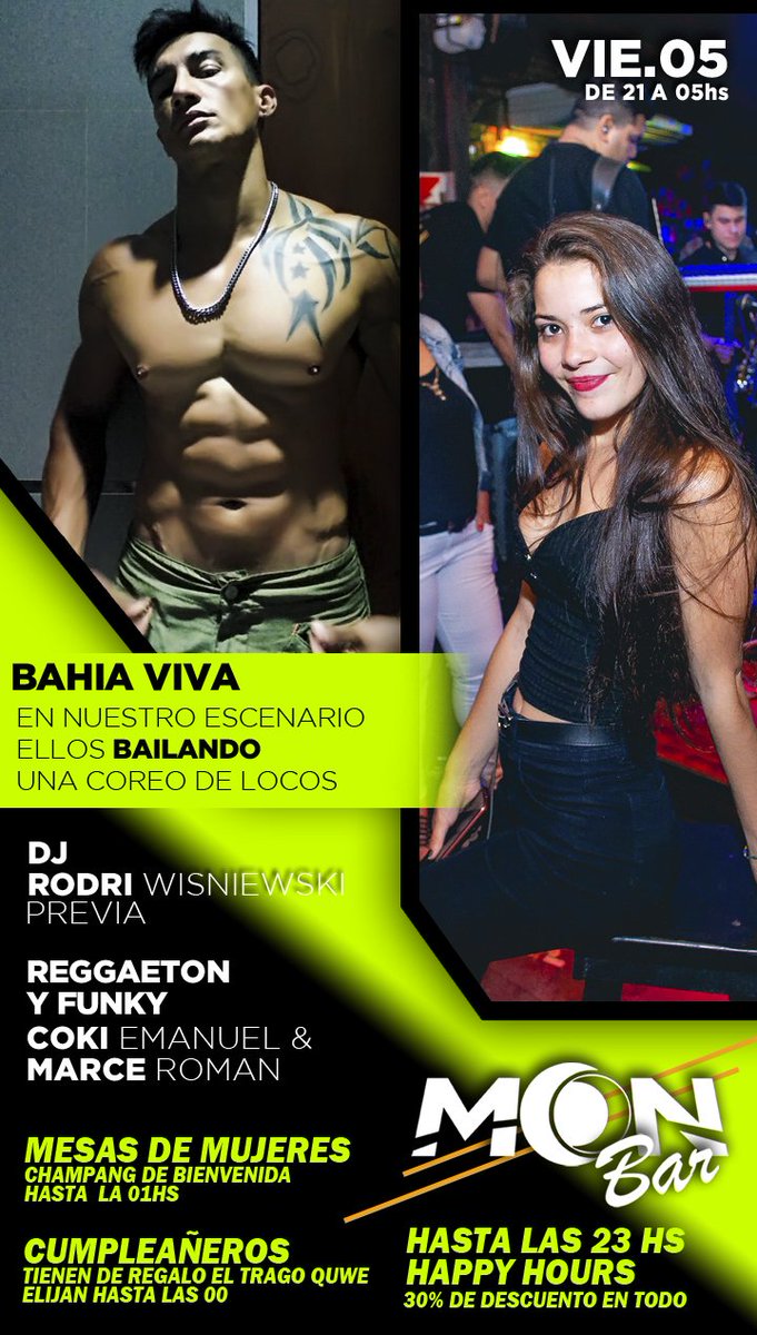 MOONDISCO1's tweet photo. Viernes en MOON BAR 🍻
Show de Bahia Viva 🕺💃

 S O R T E O‼️

👉2 Combo Smirnoff
👉1 Combo Skyy
👉2 Vales de $1500
👉1 Vale de $2500

🔁Rt
❤Fav
✅ Etiqueta a dos amigxs https://t.co/obRPDIqsfX