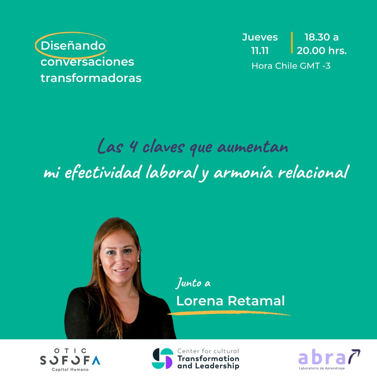 ¡No te pierdas los talleres de la próxima semana! Junto a <a href="/FundacionMindf1/">Fundacion Mindfulness</a> #FracasoLab <a href="/OTICSOFOFA/">OTIC SOFOFA Capital Humano</a> <a href="/marcelosimonett/">Marcelo Simonetti</a> y Lorena Retamal abordaremos temas desde el #mindfulness y #storytelling hasta #innovacion y efectividad laboral.
¡Te esperamos en abraaprendizaje.com!