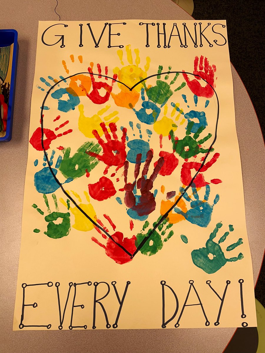 Kicked off this holiday season by introducing gratitude to G2 students. We discussed different ways that we can show those around us that we are grateful for them with both our words &amp; our actions 🦃✋ 🤗#AttitudeForGratitude #ClassCommunity #HelpingHands