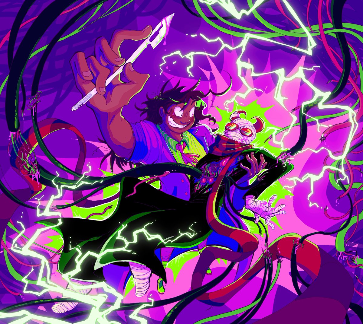 noisyrobo's tweet photo. dont ask me whats going on here, i have no idea, i drew it bc it looked cool. thank u for your time https://t.co/zsd0bSwaFc