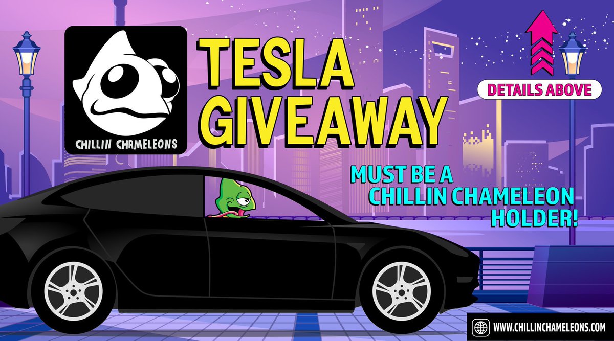 We’re giving away a Tesla Model 3! (Yes for real) 

1) Retweet/ Follow 
2) Tag 2 friends
3) Join our Discord

Full details in the Discord. Winner chosen 11/17/21.