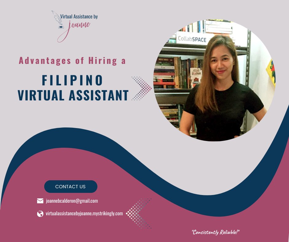 vabyjoanne's tweet photo. If you want a smooth working VA to help you then consider these 3 advantages:
Competence - Well-versed in written and spoken English. 
Professionalism - have respect to authority.
Cost-effective - ideal because your it's inexpensive.

@joannebcalderon@gmail.com https://t.co/W91btTuO6U