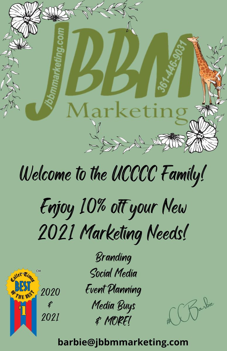 JBBMMarketing's tweet photo. Bonus for new @UnitedCCChamber members! https://t.co/1NOYxatMat