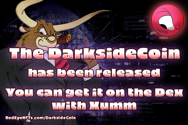 RedEyedJedi77's tweet photo. The #DarksideCoin has been released and is tradable on the #DEX with #Xumm.
The DarksideCoin is tradable on my website to purchase #NFTs and other items I may sell on the site.
Trustline and DarksideCoin info found on my site at https://t.co/ktLVU46nBK https://t.co/L0rrSJdpKD