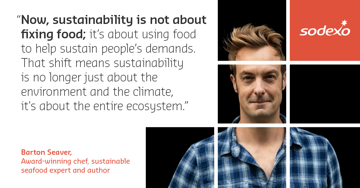 HeidiHastingsBr's tweet photo. Read an interview with Barton Seaver - world-leading sustainable seafood chef, author, and educator - to learn about the latest food trends and the future of food in the workplace. 

➡️ https://t.co/RHK0L1mHyG

#Sustainablity #FoodServices #FutureOfWork #Workplace #Sodexo https://t.co/RDhvhreiqQ
