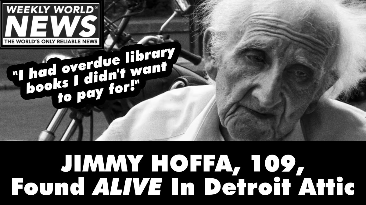 weeklyworldnews's tweet photo. Many thought he'd resurface one day!
#jimmyhoffa #jameshoffa #mafia #librarybooks #whacked #mafia #lostnowfound https://t.co/Sow7I3h7Il