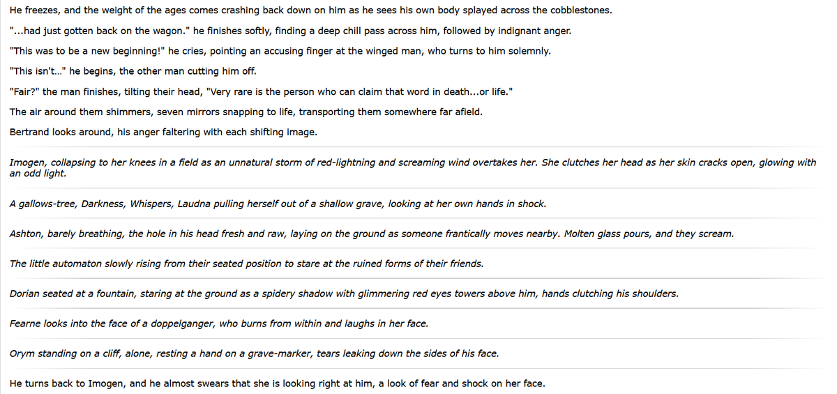 DamontEvermore's tweet photo. Man, @WillingBlam and @matthewmercer had me feeling some kind of way after last night. I had to sit down and write this. Hope anyone who sees it enjoys. Also shout out to @VoiceOfOBrien. #CriticalRoleSpoilers #CriticalRole #criticalrolefanart https://t.co/MOL6w9RPc2