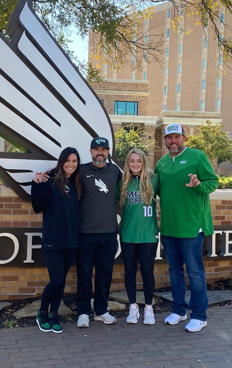 Thank you <a href="/RodneyDeLong/">Rodney DeLong</a> , <a href="/CoachJayGwyn/">Assistant Softball Coach, MIZZOU</a> , <a href="/JamieAllred24/">Jamie Allred</a> &amp; <a href="/Raegan_Rogers24/">Raegan Rogers</a> for an amazing unofficial visit at North Texas! Such a great coaching staff and beautiful campus!! <a href="/18snational/">Oklahoma Athletics 18u National Madden</a>