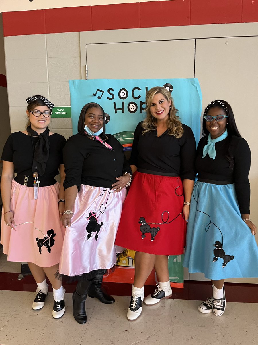 Celebrated the 50th day of school with a sock hop!