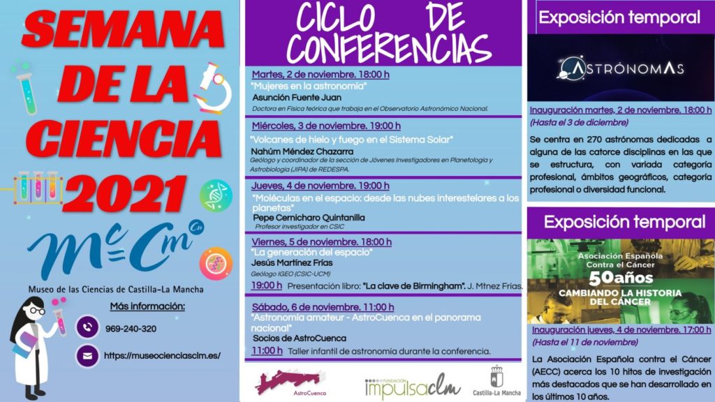 astrocuenca's tweet photo. Mañana sábado a partir de las 11:00h, última jornada del XI Ciclo de Conferencias "La Diversidad de la Astronomía".

Miembros de AstroCuenca hablarán de la astronomía amateur en España y las ventajas de pertenecer a una asociación astronómica.

Más info: https://t.co/YQKIvNkorj https://t.co/o9ocIAYekD