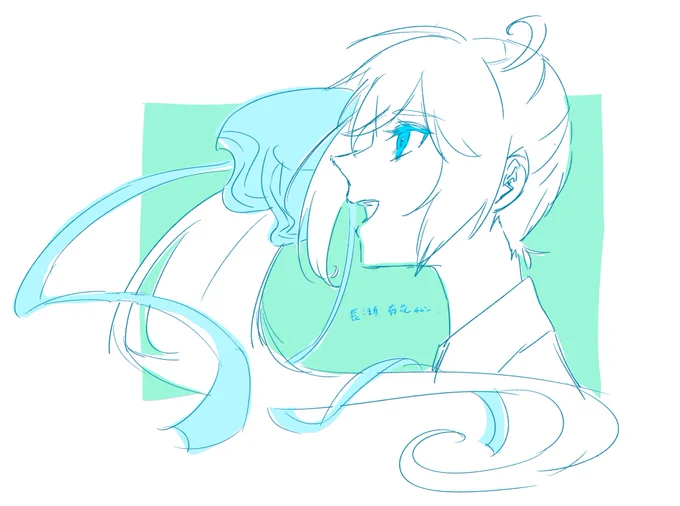 fgoじゃない絵 空目くん相変わらず描きにくいほど美少年 新装版読みたいな〜