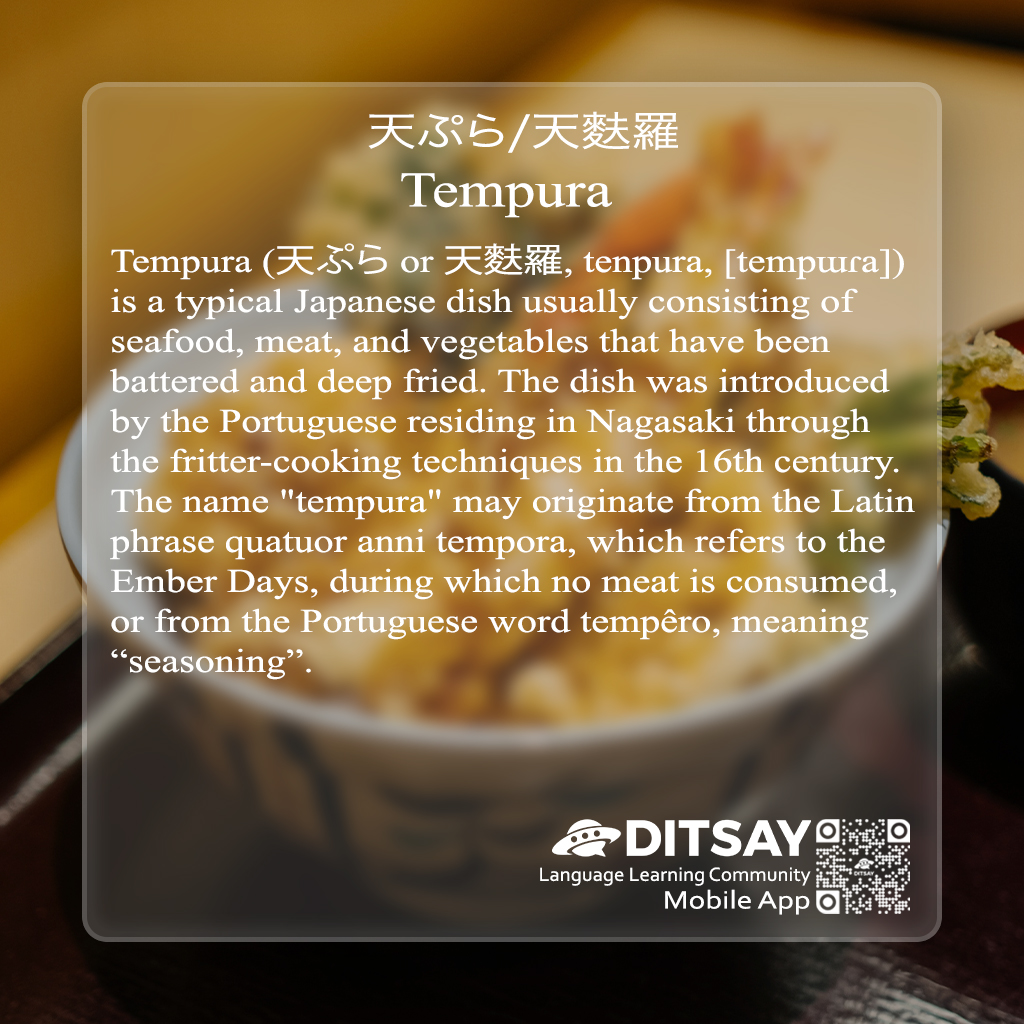 ditsayapp on Twitter "Tempura is a typical Japanese dish that usually