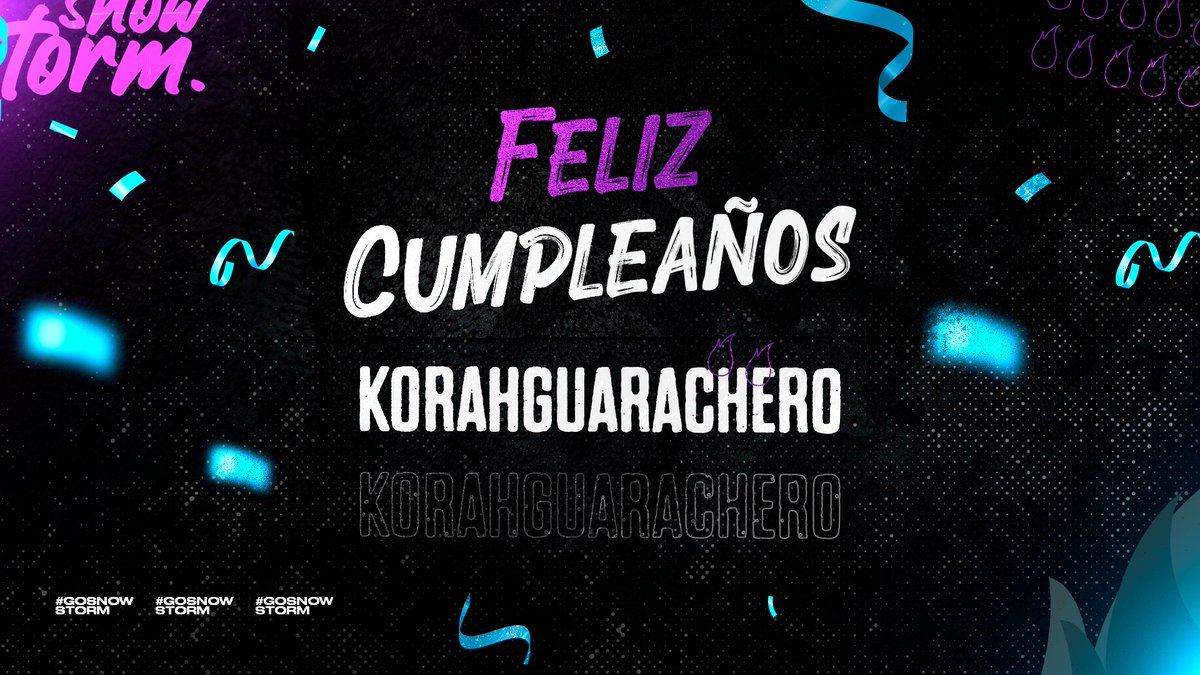SnowStormeSport's tweet photo. ¡Feliz cumpleaños @Velandiaac! 🥳
Estamos de fiesta , esperamos que te la pases genial con tus seres queridos y disfruta que el día es tuyo 🎊
¡Para celebrar este cumpleaños te hemos enviado un regalo vía PayPal, disfrútalo, te lo mereces! 🤗
#LetsGoSnow⛈️ https://t.co/aS1H93nbW3
