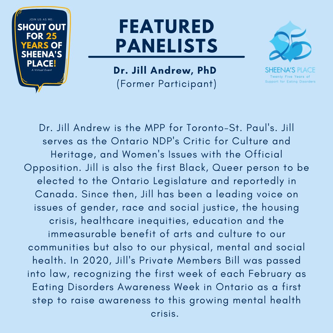 sheenasplace's tweet photo. Less than 3 weeks until our anniversary celebration: Shout Out For 25 Years of Sheena's Place! Click through the photos to learn about our wonderful panelists. First up: @JILLSLASTWORD, Margaret Powell, &amp; Wendy Preskow of @niedcanada https://t.co/dbLkAYIczD