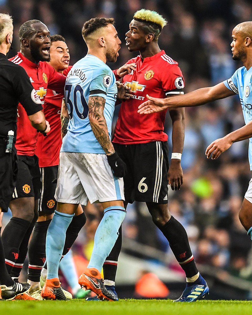 brfootball's tweet photo. It's almost time for another Manchester derby ⏳

Let's re-live some of the spicier moments between the bitter rivals 🌶

(A THREAD) https://t.co/X7uaPmG44g