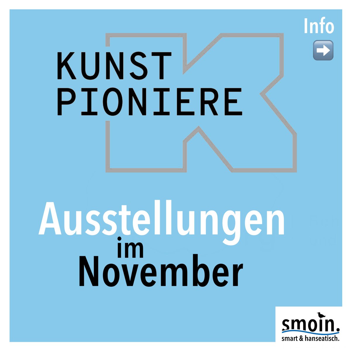 smoinhh's tweet photo. Lust auf #Kunst? Dann besucht doch mal die #Ausstellungen der #Kunstpioniere! #Hamburger Schüler:innen kooperieren mit Kunstschaffenden, Galerien &amp; Co.. Infos unter https://t.co/D5PzGb3QRu

#hamburg #kunst #kultur #twlz #twitterlehrerzimmer #schule https://t.co/9gv4Ig7r3P