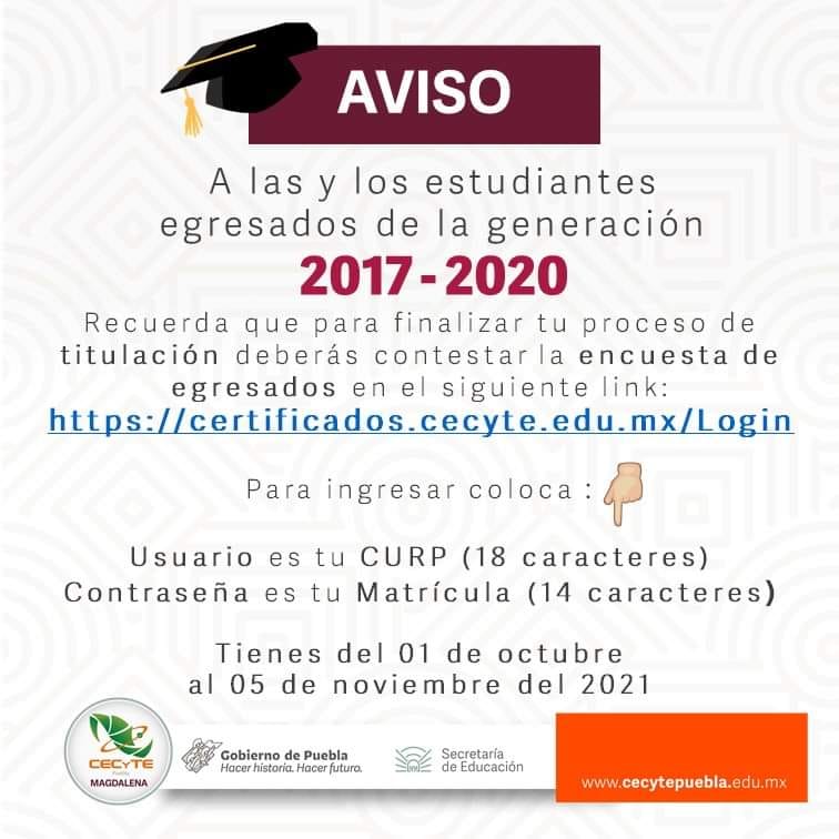 CECyTEMagdalena's tweet photo. #Egresados2017-2020
Te invitamos a finalizar tu proceso de titulación, contesta el siguiente link 👇
https://t.co/y8yHKj7mwY
¡No pierdas tiempo!
#SomosCECyTE
#CECyTEdeDiez https://t.co/qNZhBQqwRM