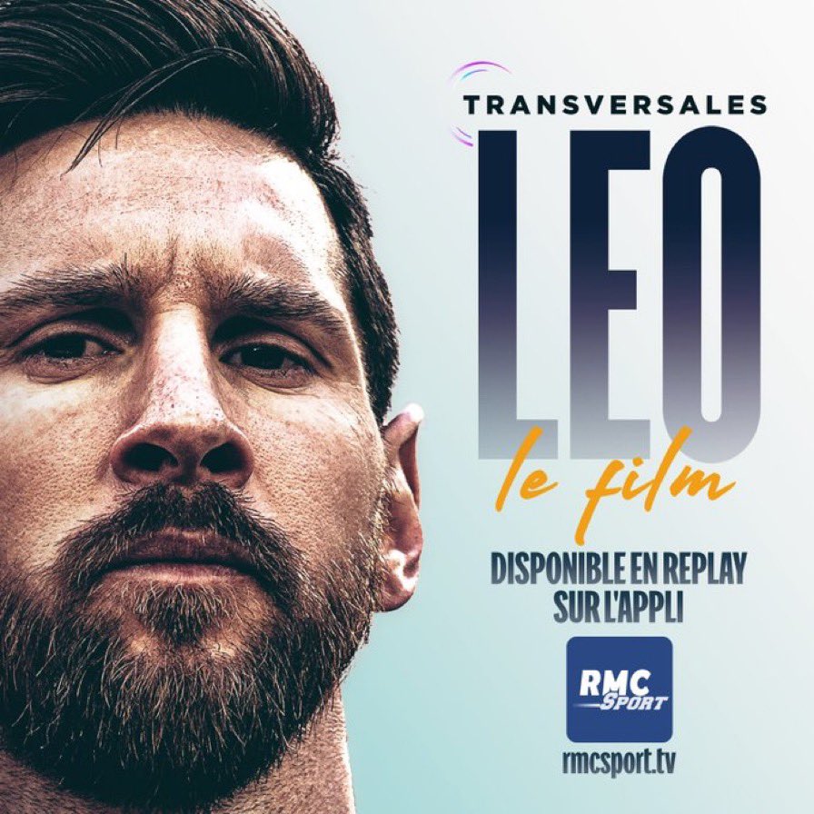 lasource75006's tweet photo. 🎥Pour ceux n’ayant pas pu voir #LeoLeFilm ce soir vous pouvez le voir en replay sur l’application @RMCsport. Vous découvrirez notre nouvelle recrue comme jamais auparavant. Ne le ratez surtout pas. #MESSI #PSG🔴🔵 https://t.co/fMYtM7qxRz