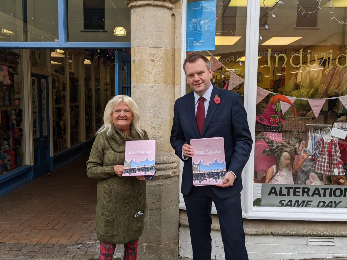 Having lost my grandmother Olwyn, who inspired me to enter politics, to breast cancer, I am so proud to be Patron of the Friends of the New Breast Care Unit <a href="/friends_unit/">Friends of New Breast Care Unit</a>. Wonderful to support Cllr Gaynor James with these fundraising calendars in <a href="/PPIndoorMarket/">Pontypool Market</a> today.