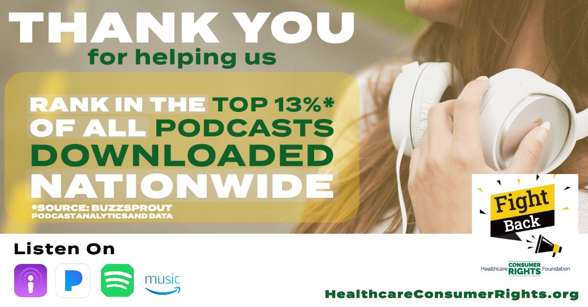 Thank you for catapulting our podcast into the Top 13% of all podcasts nationwide!