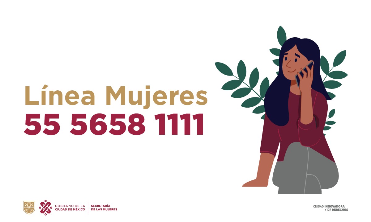 Si necesitas alguno de los servicios de la #Semujeres como acompañamiento psicológico, y asesoría juridica, llama a la Línea Mujeres, serás atendida por personal especializado. 
#NoEstásSola