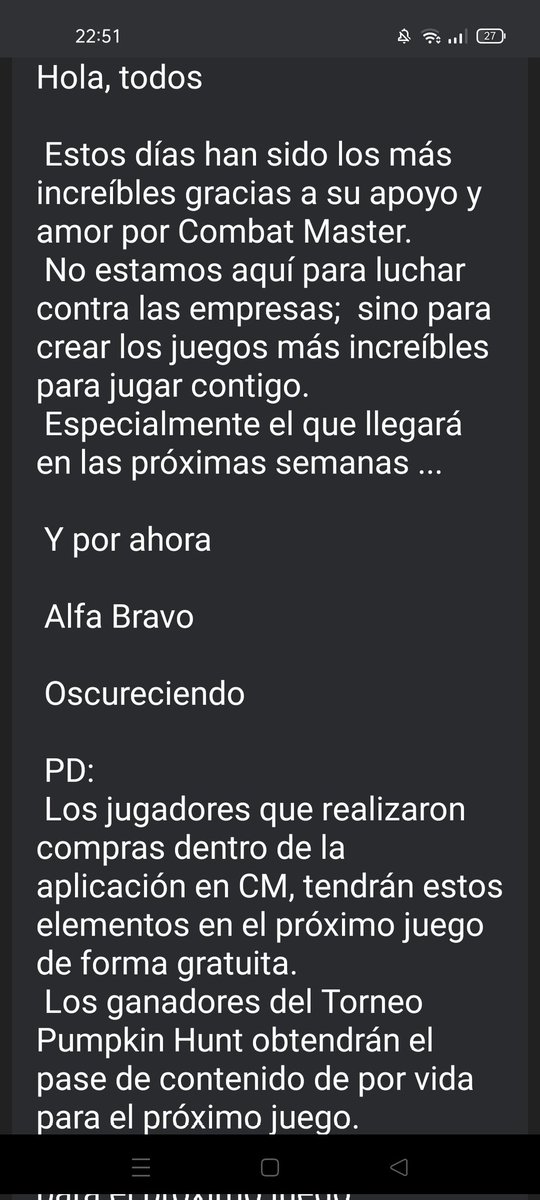 combat_fps's tweet photo. Buenas noticias https://t.co/RJeU7D2iat