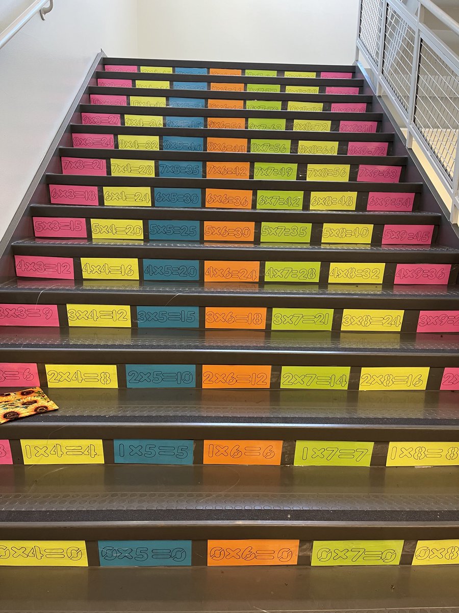 One of our math teachers has been busy!  Love the multi-tasking…