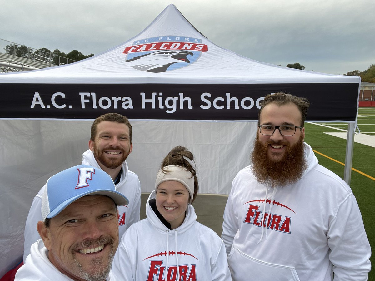 ACFsportsmed's tweet photo. ACF Falcons Sports Medicine set up and ready for Round 1 of the @SCHSL Football Playoffs! https://t.co/XZU2gXTMNq