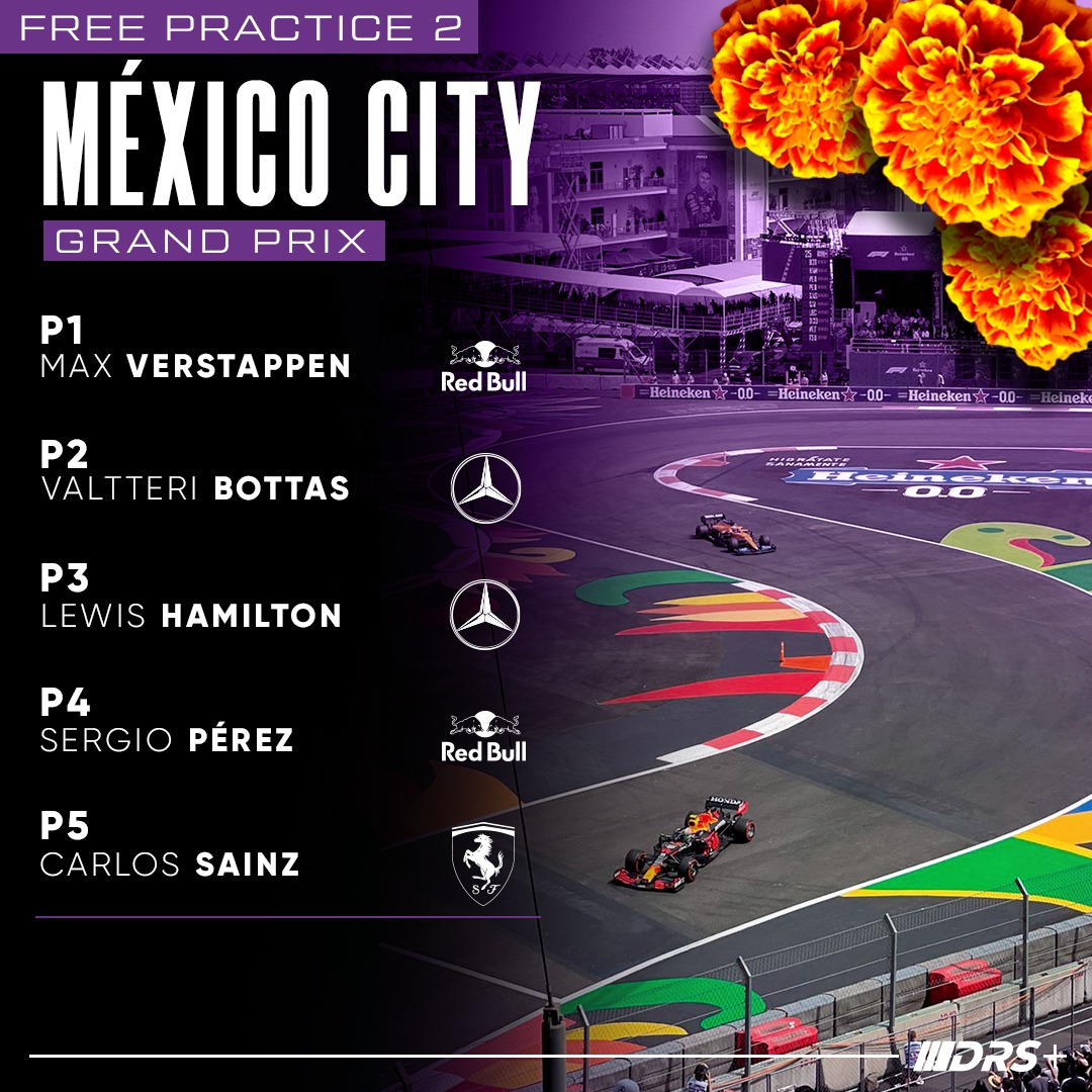 DRS_Plus's tweet photo. 👉🏻 Mercedes y RedBull en otra liga peleando por marcar los sectores más rápidos, RB luce más cómodo.

Problemas mecánicos para Russell y Ricciardo, el graining ya afecta los neumáticos.
#MexicoGP #DRSPlus #F1 #formula1 https://t.co/wXOojnHyNP