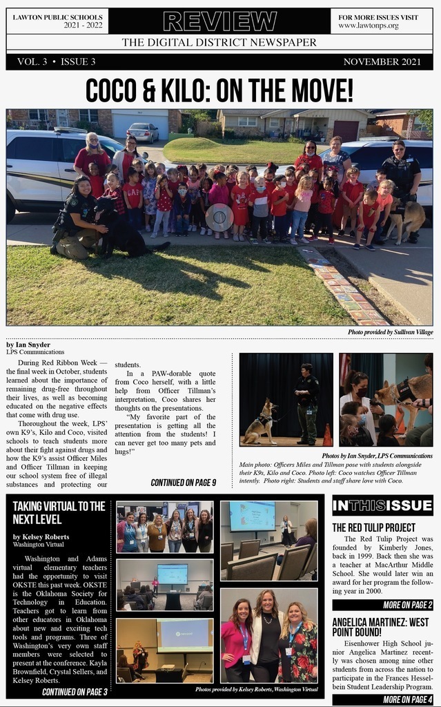 Tmslawton's tweet photo. LPS Families! There is so much to unpack, and we hope you will take the time to really dive in to our latest publication! Visit the link to visit the full Review! https://t.co/4QTnHUAR2d

#LawtonPS #WeAreLPS #oklaed https://t.co/W7NrPg3EiA