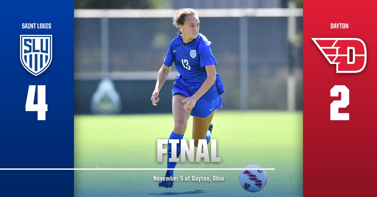 The #Billikens are through to the #A10WSOC Championship final for a fourth straight year and will face Massachusetts in Sunday's title game at 11 a.m. Central!