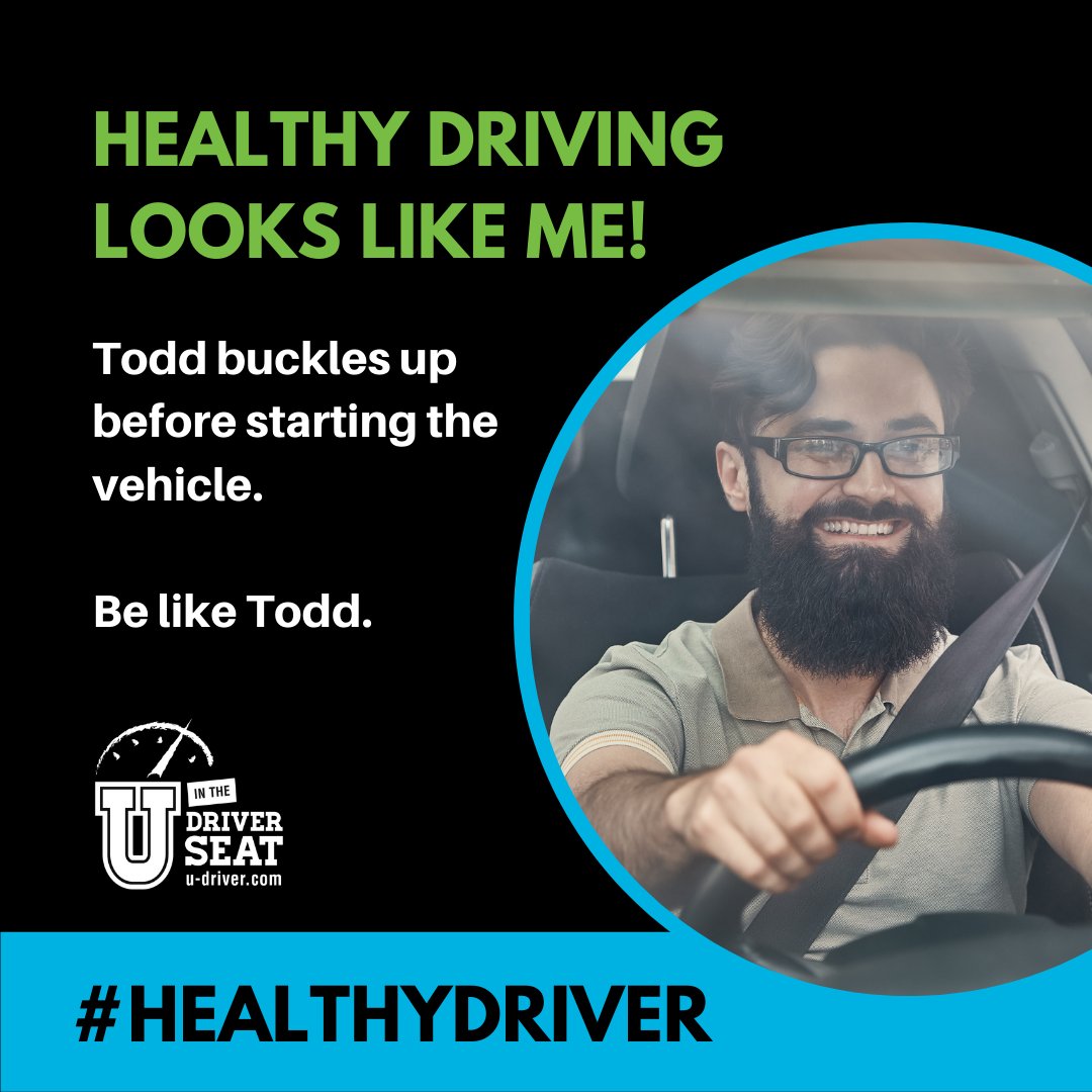 UDriverSeat's tweet photo. Safe choices are healthy choices - like choosing to buckle up every rider, every ride. #BuckleUp #clickit #HealthyDriver
It takes 3 seconds. https://t.co/oHhWAMPGrn