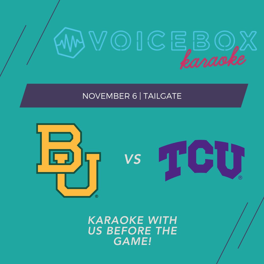 We're ready to #tailgate with 95.9 The Ranch and all of you tomorrow! Come try your hand at #karaoke with us. We're sure to have your favorite song to croon. #Football #TCU #Baylor #FtWorth #FortWorth #texas #Dallas #gameday #entertainment #Privatesuitekaraoke