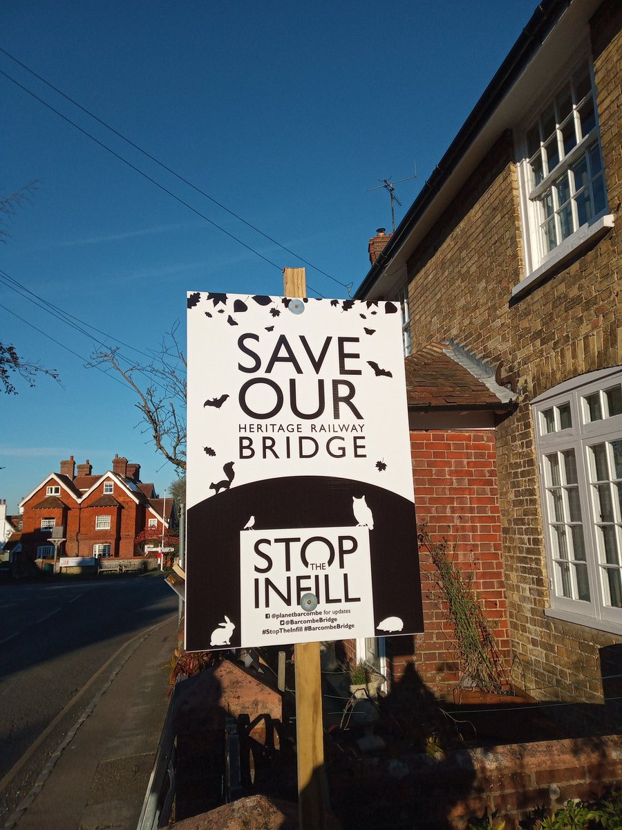 BarcombeBridge's tweet photo. Blue skies and a clear message from Barcombe. #SaveOurBridge #StopTheInfill

Will @NationalHways listen? 

@mariacaulfield @grantshapps @LewesDC @EastSussexCC @Lewes_Lib_Dems @LewesLabour @LewesGreenParty https://t.co/6ar4rwXT1y